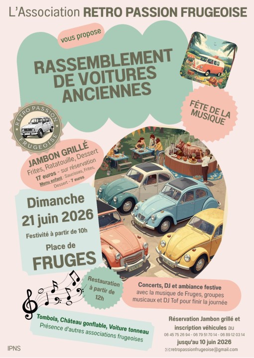 Affiche de Rassemblement véhicules anciens
