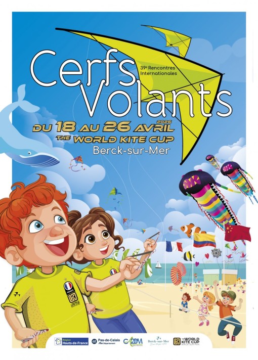 Affiche de Rencontres internationales de Cerfs-Volants