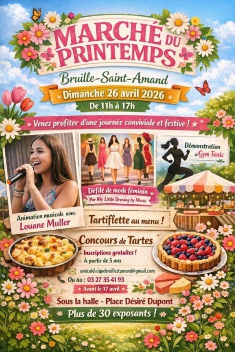 Affiche de Marché du Printemps