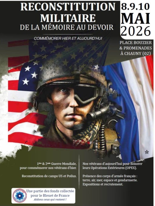 Affiche de Reconstitution Militaire de la Mémoire au Devoir
