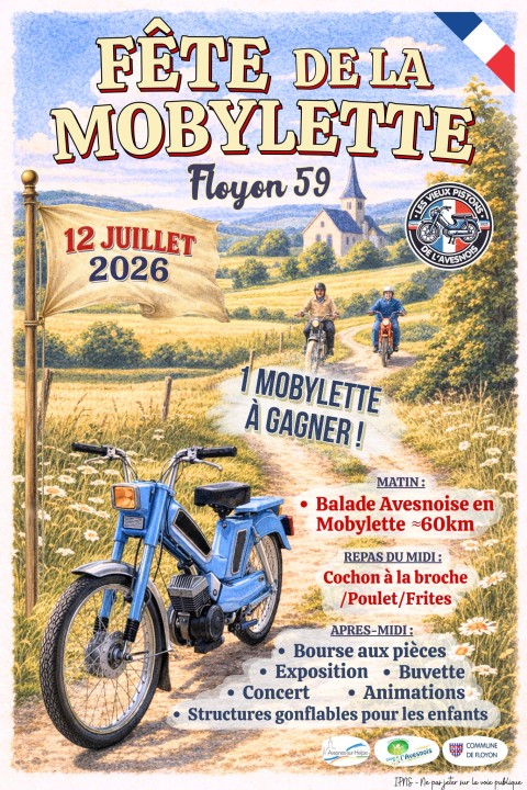Affiche de Fête de la Mobylette
