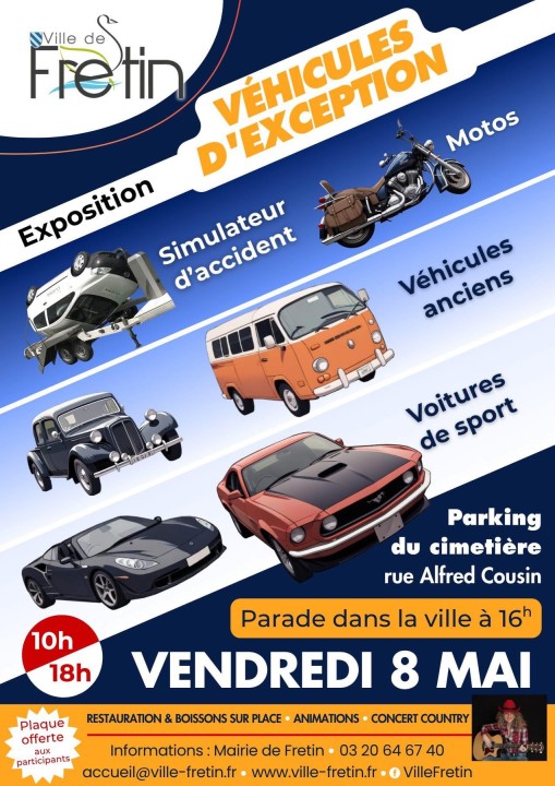 Affiche de Exposition Véhicules d'Exception